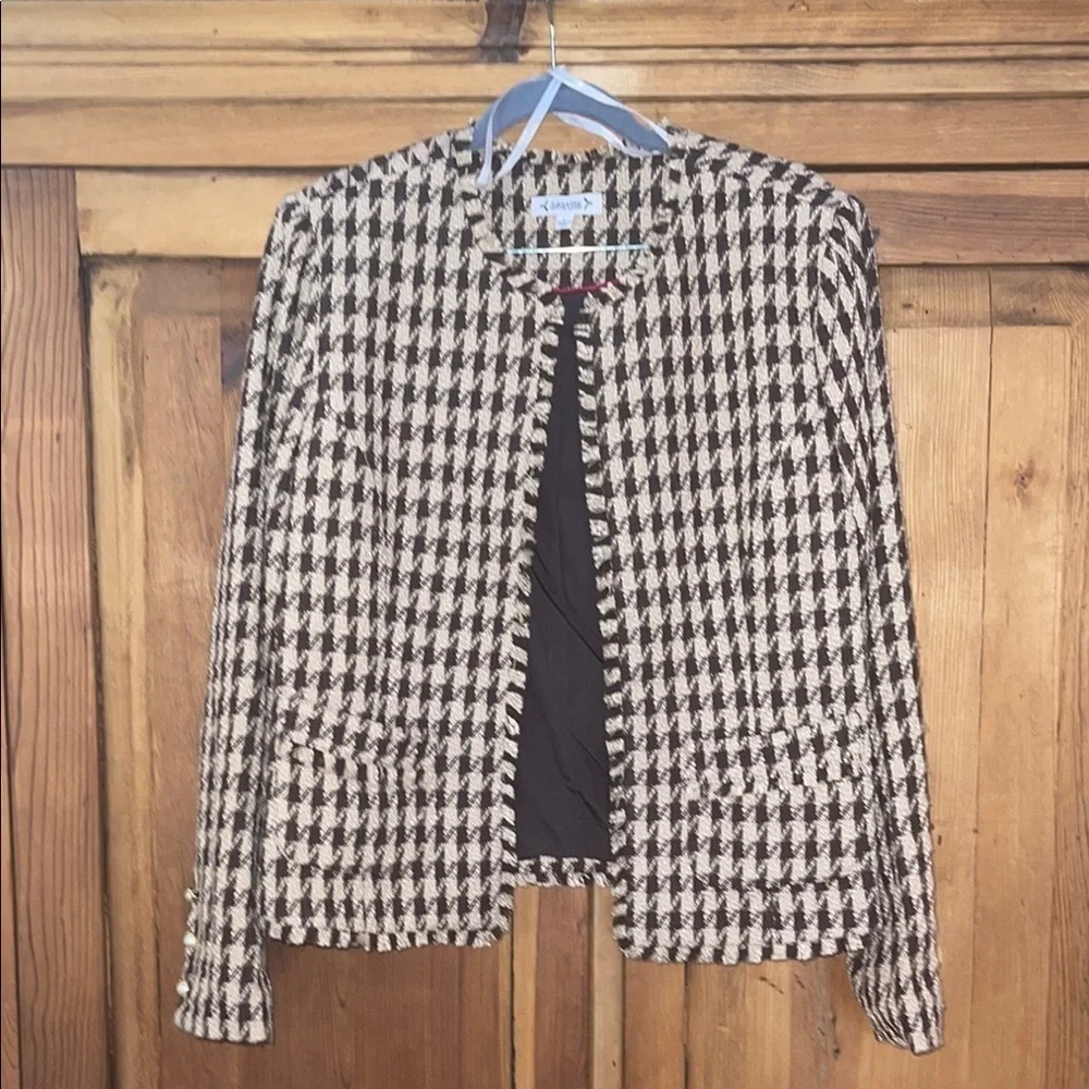 Nanette LePore Houndstooth Blazer Sz. L